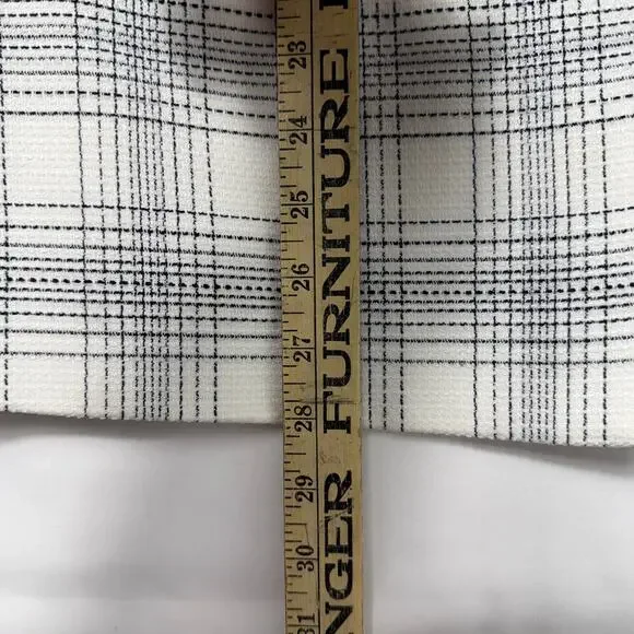 Tommy Hilfiger Blazer Size 4 Women black & white Plaid Lined Double Breasted - Picture 11 of 12